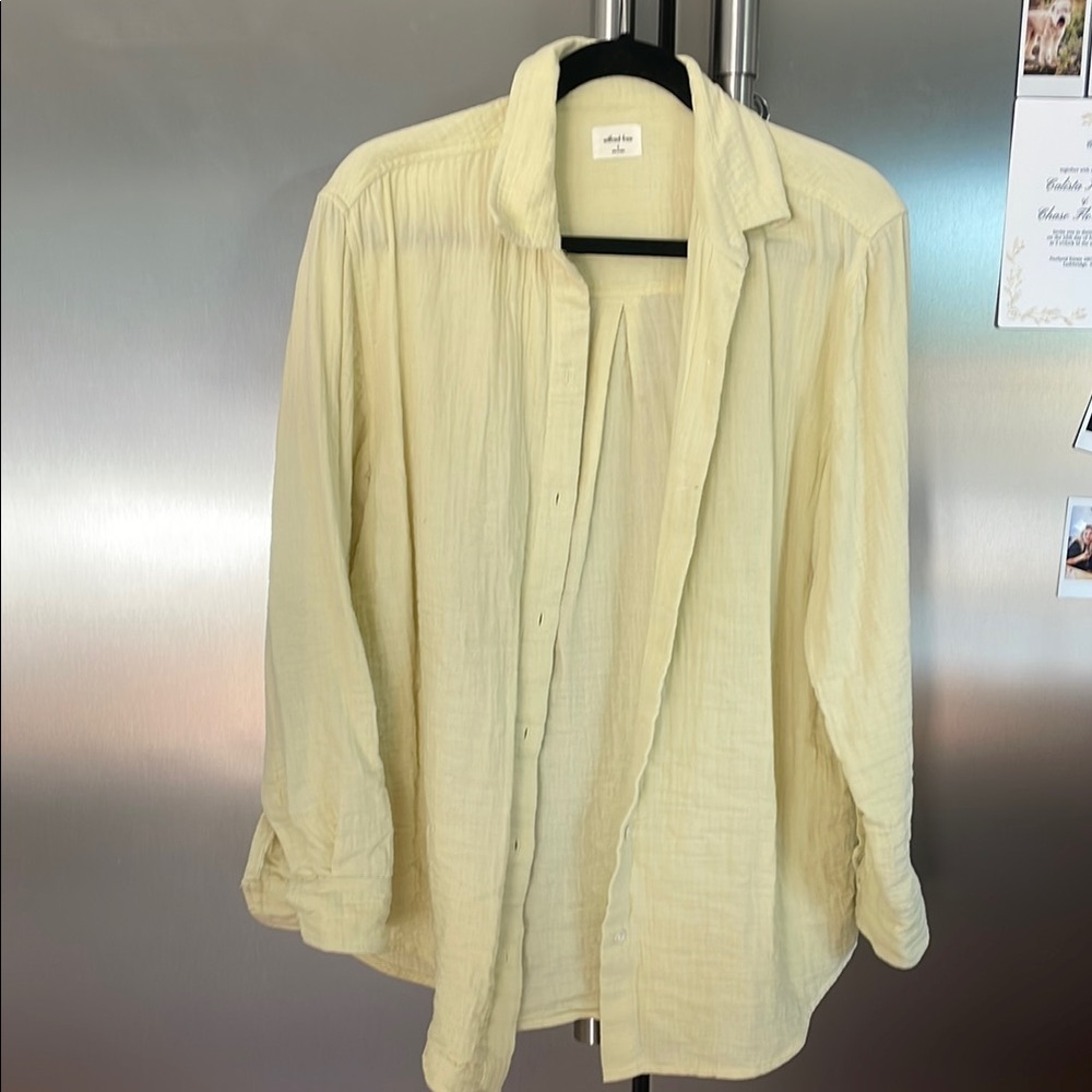 Wilfred Cream Blouse Lightweight Collared Design